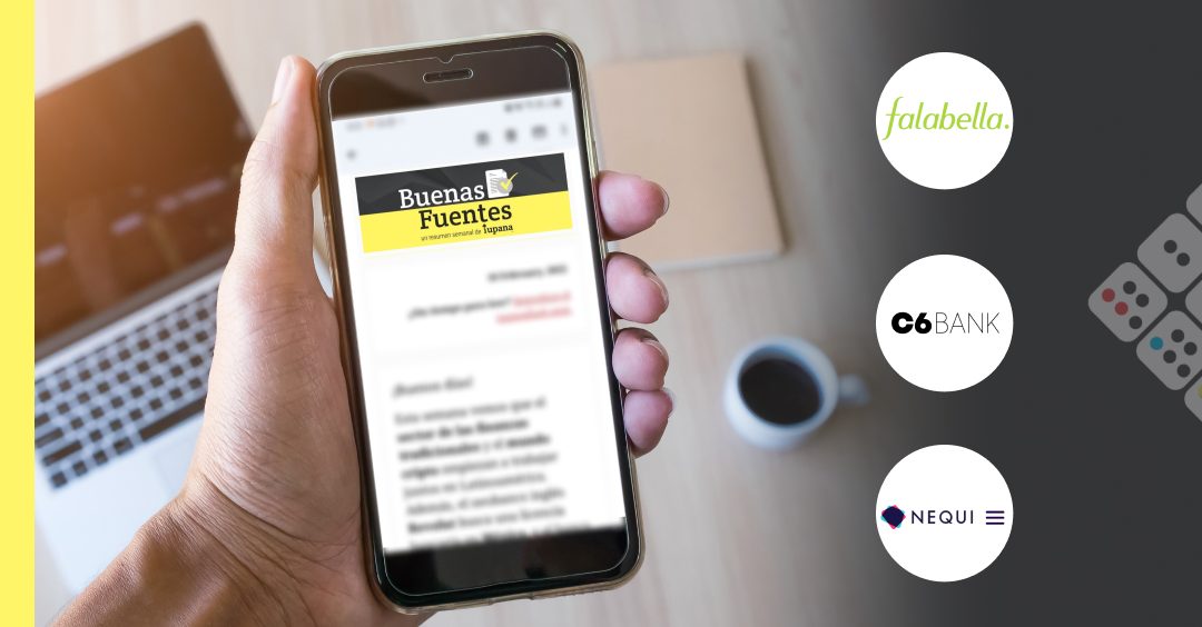 Buenas Fuentes: Nequi y Mastercard sobre apps bancarias, cae inversión en LatAm y JP Morgan aumenta apuesta en C6