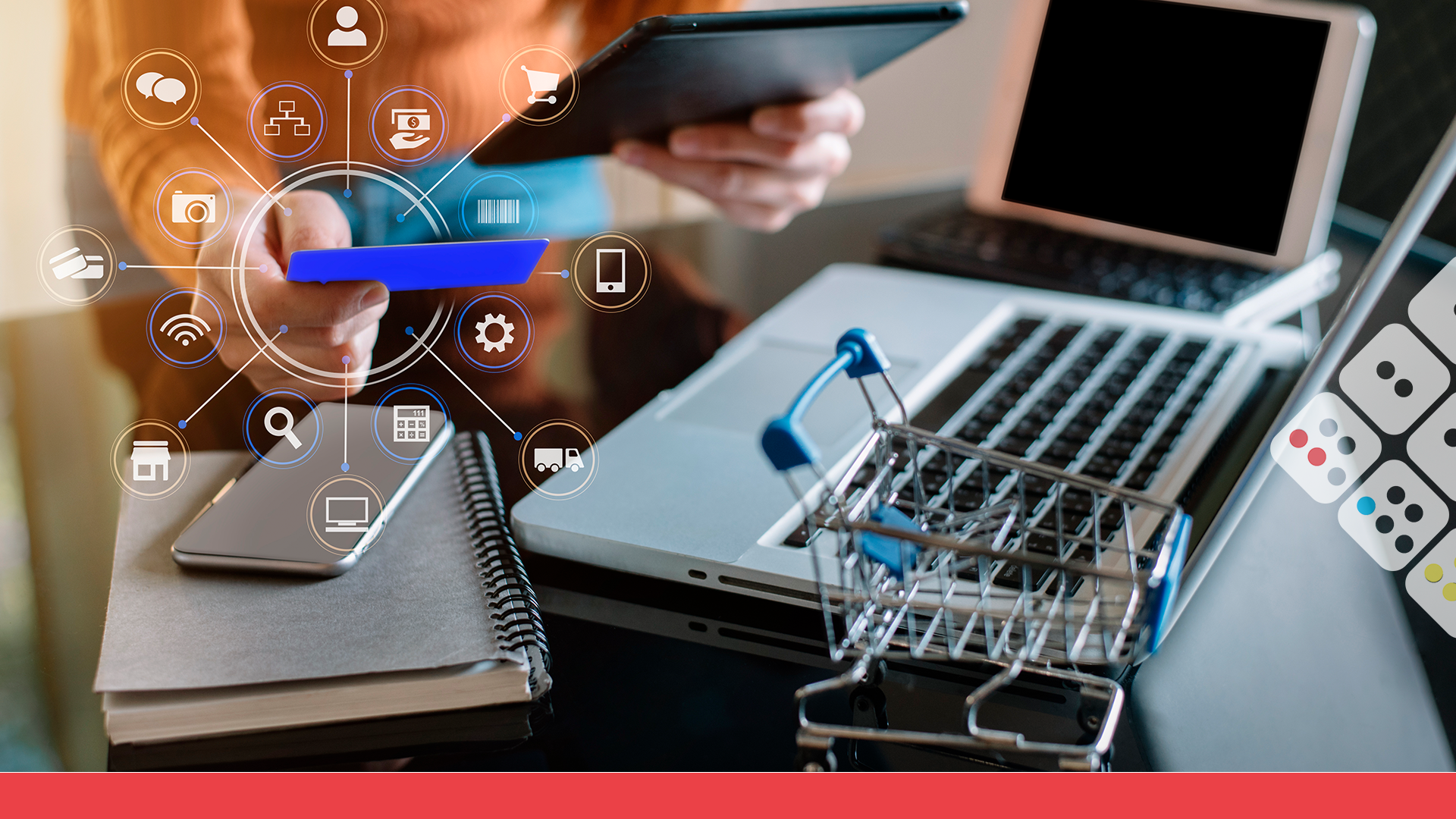 Persona pagando una compra en marketplace