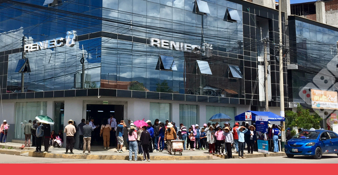 Reniec, oficina de identidad Perú