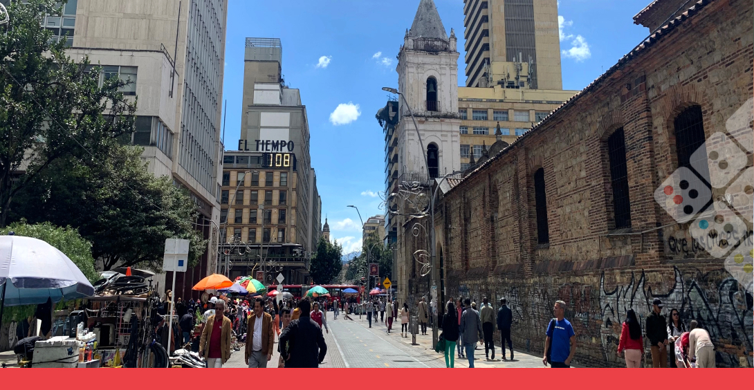 Calle popular de Bogotá