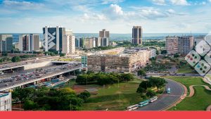 Imagen panorámica de la zona financiera en Brasil.