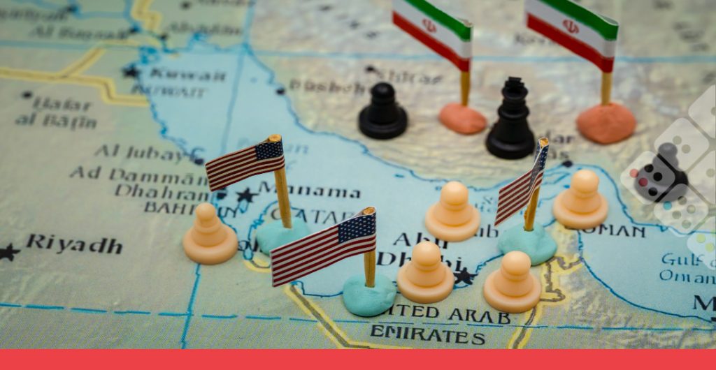 Mapa del Estrecho de Ormuz. Conflicto en Medio Oriente